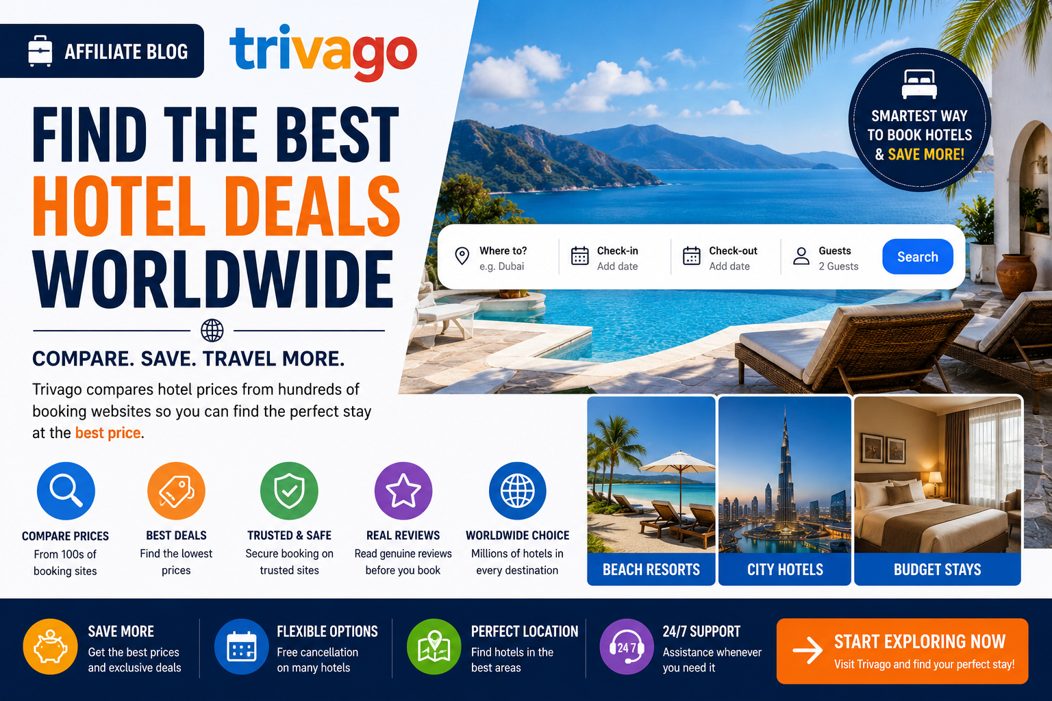 Ultimate Hotel Comparison Guide 🌍| Trivago Booking Tips & Travel Deals